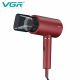 VGR 1600-1800W Professional Hair Dryer 3 Heat Zuha-Storetting & 2 speed Zuha-Storettings comes with Double Overheating Protection, Cool function. V-431 Red Zuha-Store